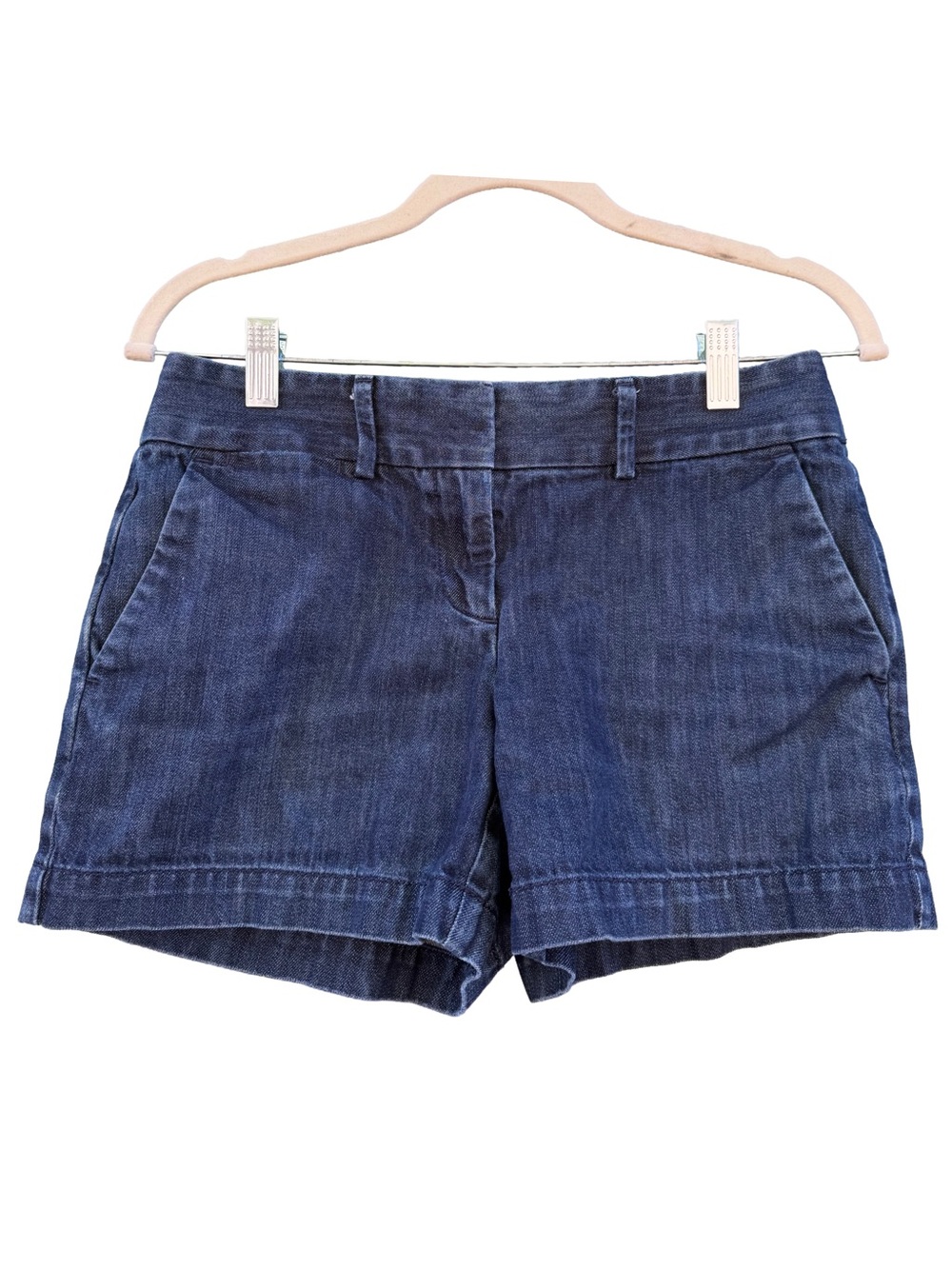 LOFT Women Dark Wash Denim Riviera Shorts Clean Girl Preppy Casual Size 00 Chic